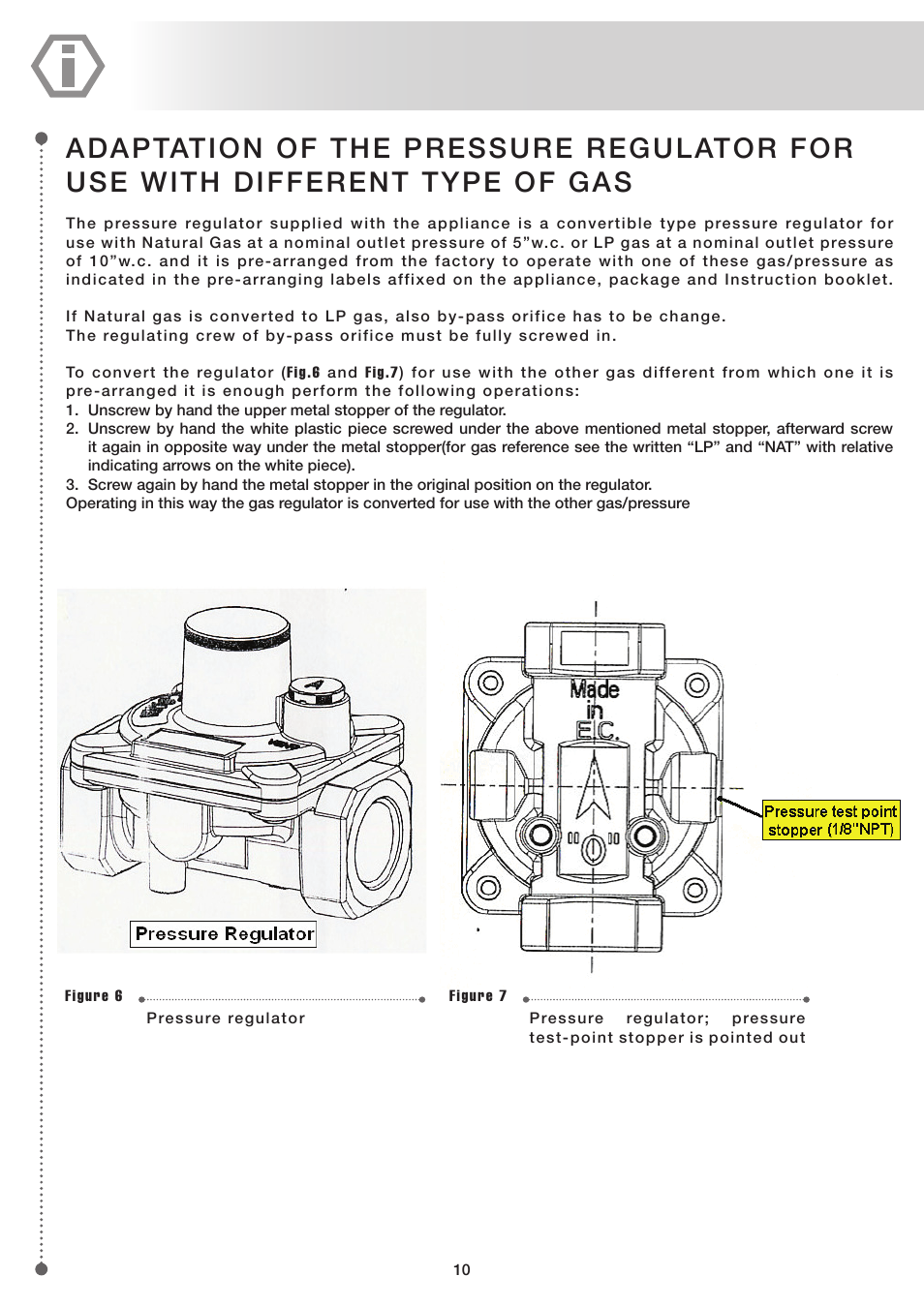 ilve UP60 Majestic User Manual | Page 10 / 48