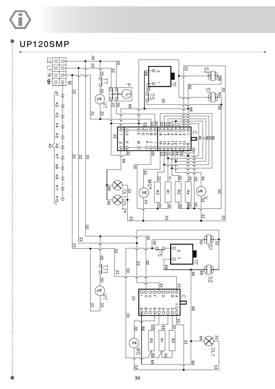 Up120smp | ilve UP60 Majestic User Manual | Page 34 / 48