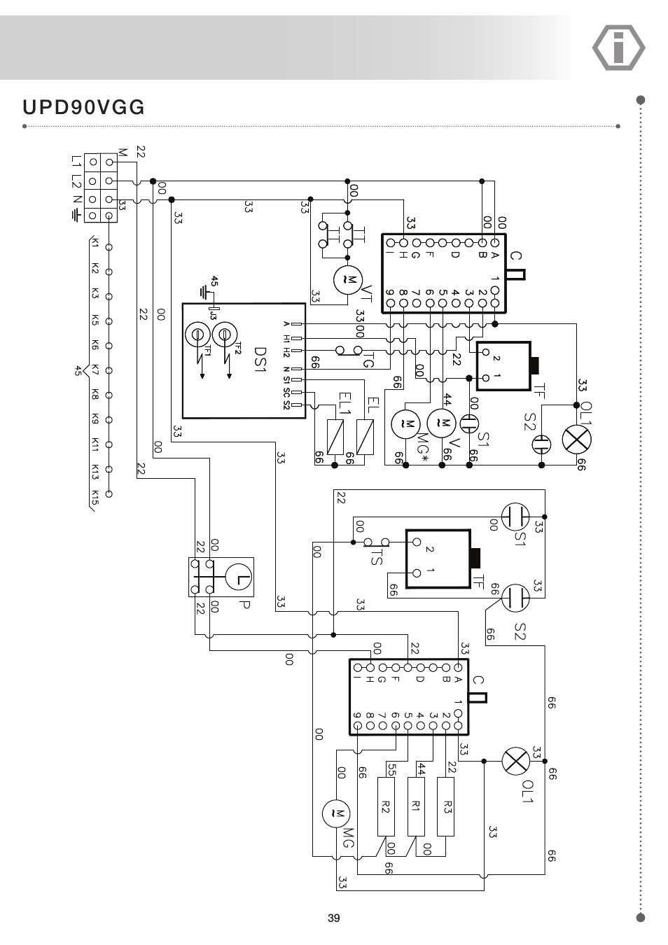 Upd90vgg | ilve UP60 Majestic User Manual | Page 39 / 48