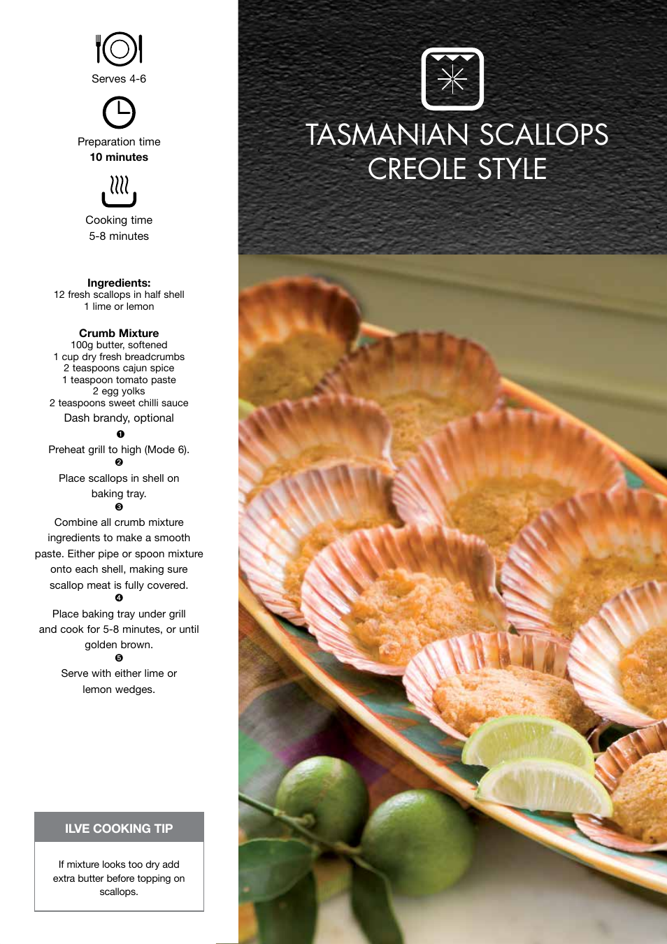 Tasmanian scallops creole style | ilve Built-in Oven User Manual | Page 29 / 40