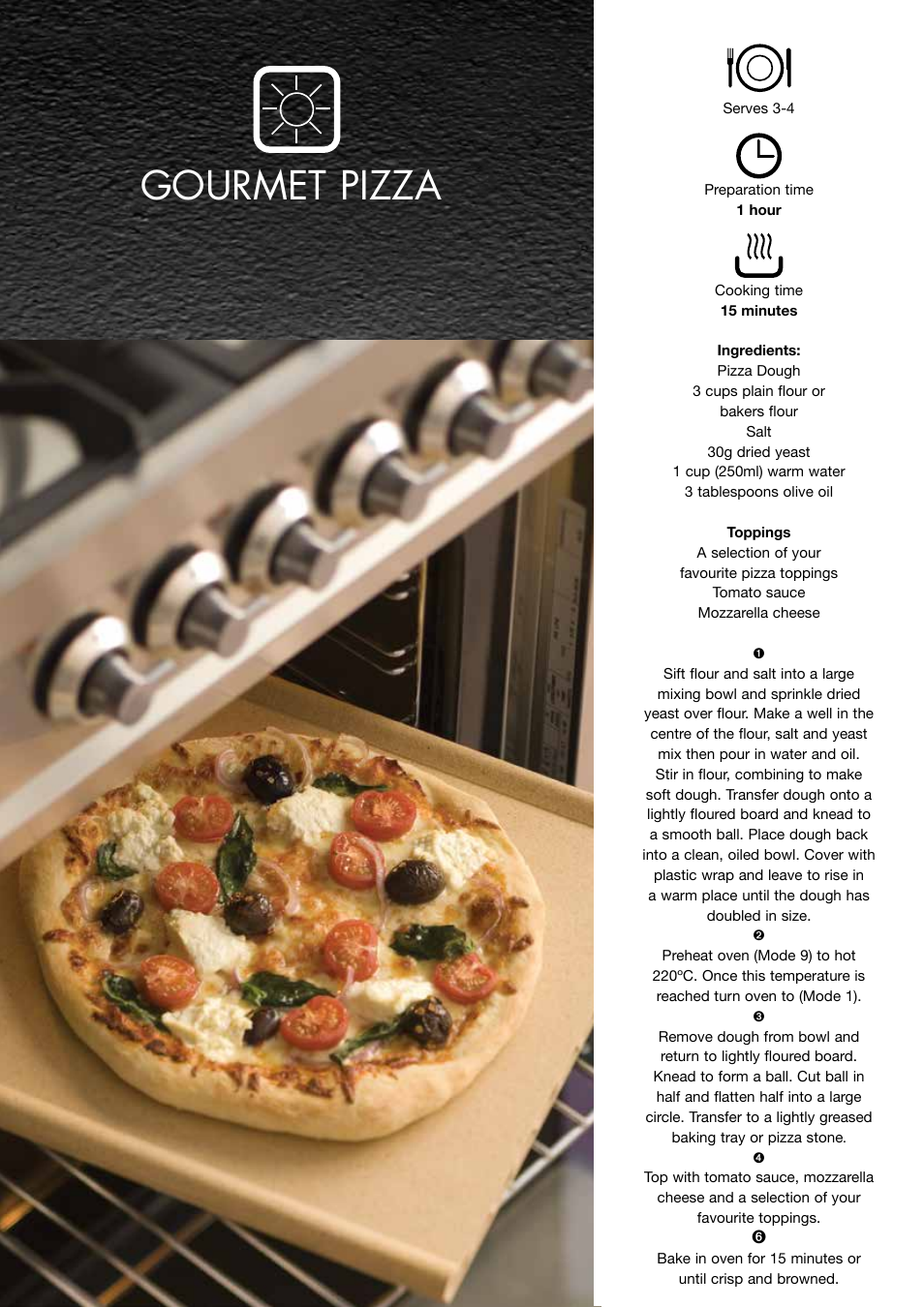 Gourmet pizza | ilve Built-in Oven User Manual | Page 32 / 40