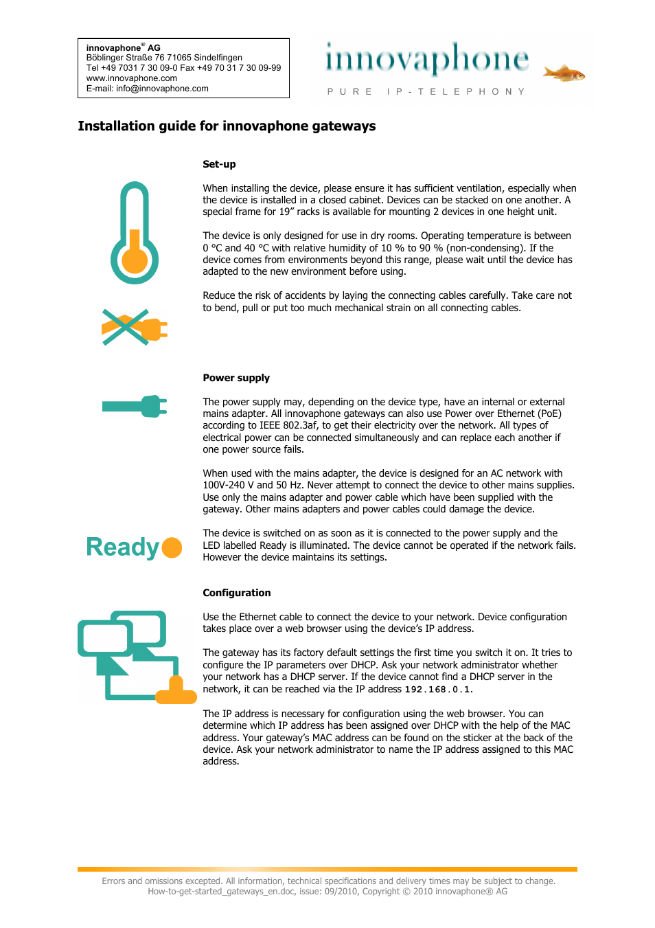innovaphone Gateways User Manual | 2 pages