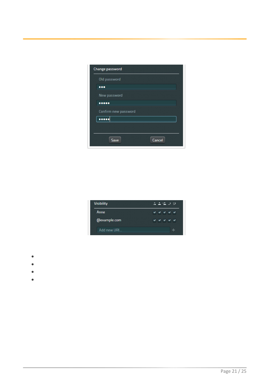 Setting own visibility, Eigene sichtbarkeit einstellen | innovaphone myPBX Version 11 R1 User Manual | Page 21 / 25