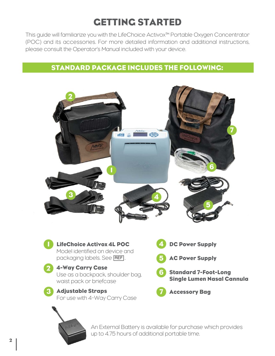 Getting started | Inova Labs XYC100B-P4L Quick Start User Manual | Page 2 / 8