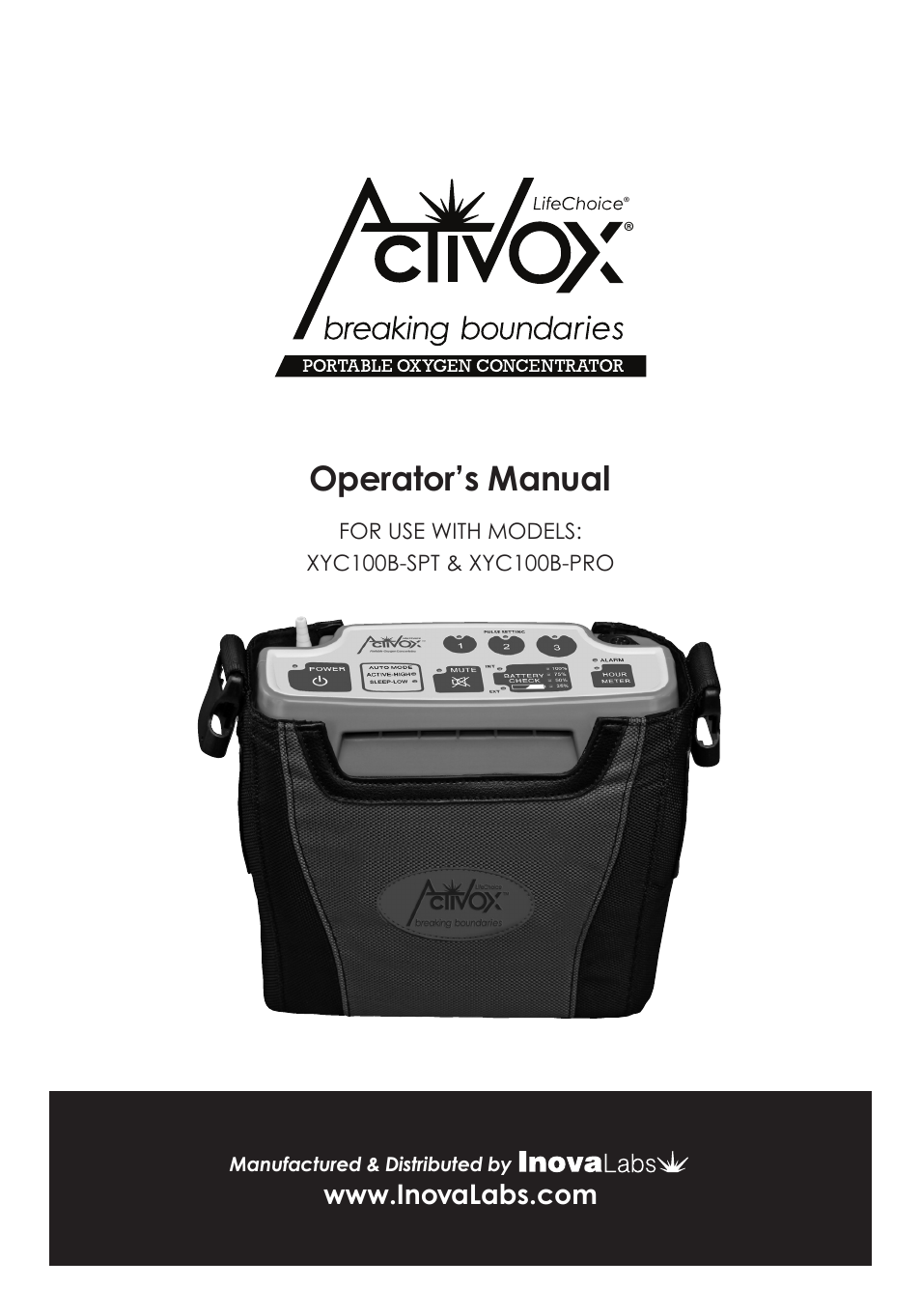 Inova Labs XYC100B-SPT User Manual | 32 pages