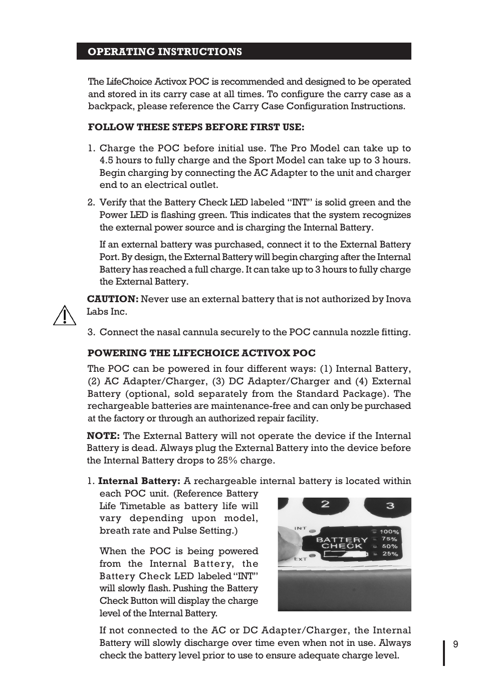 Inova Labs XYC100B-SPT User Manual | Page 11 / 32