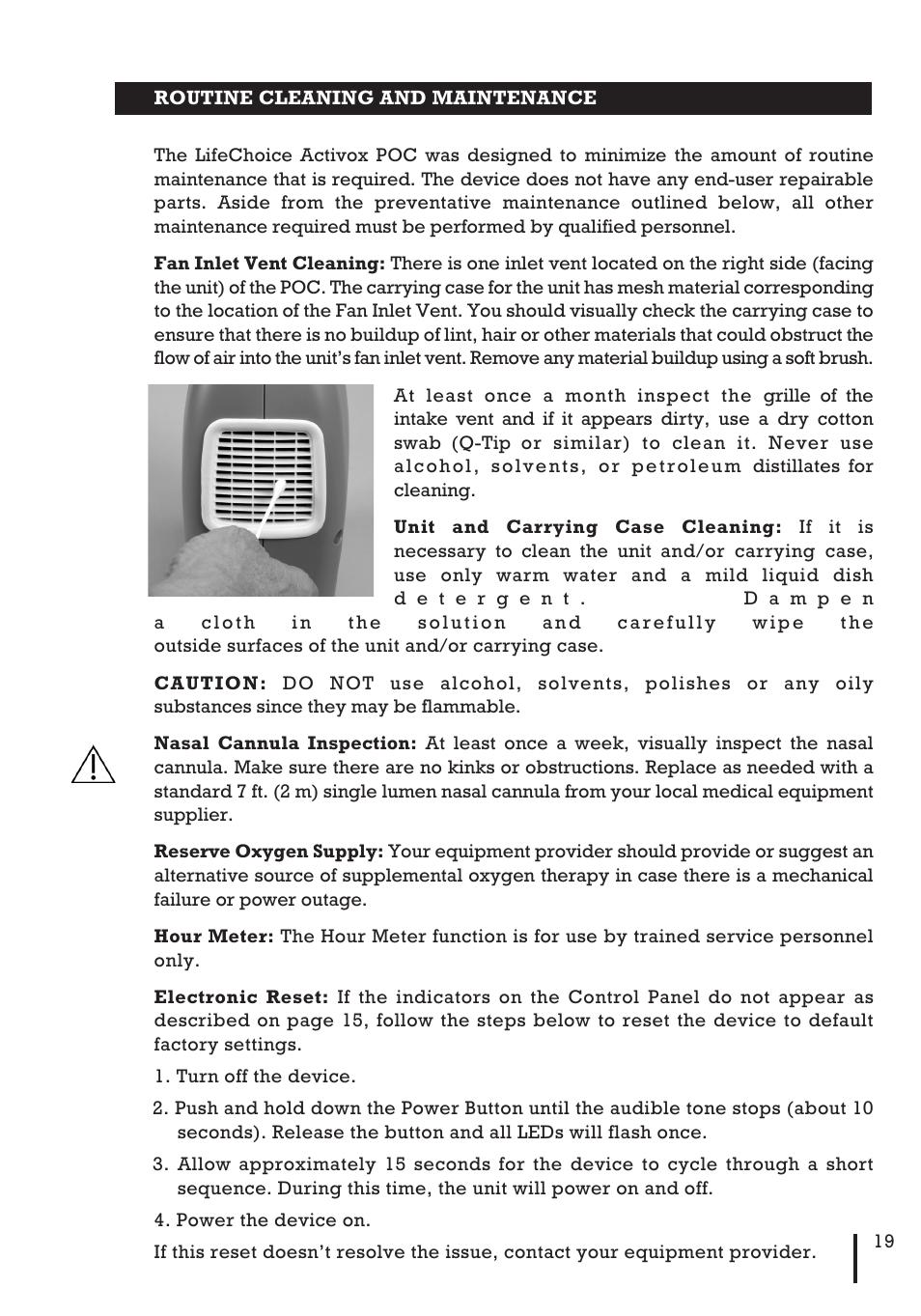 Inova Labs XYC100B-SPT User Manual | Page 21 / 32