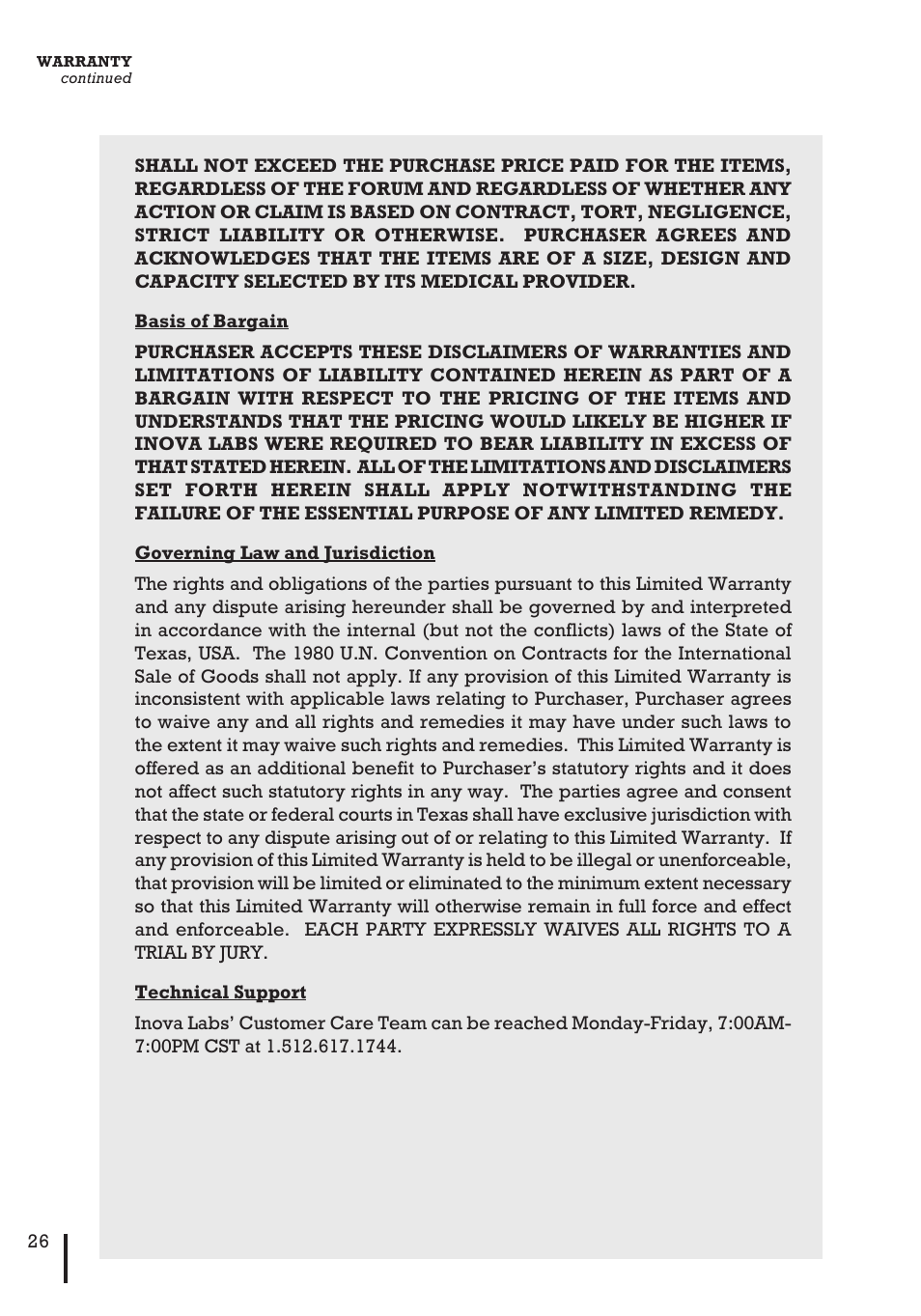 Inova Labs XYC100B-SPT User Manual | Page 28 / 32