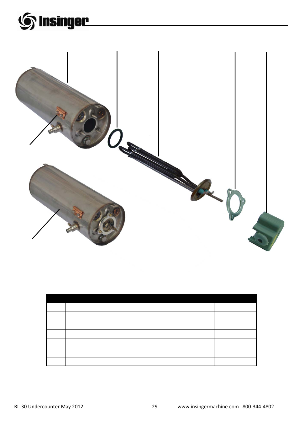 Insinger RL-30 User Manual | Page 30 / 39