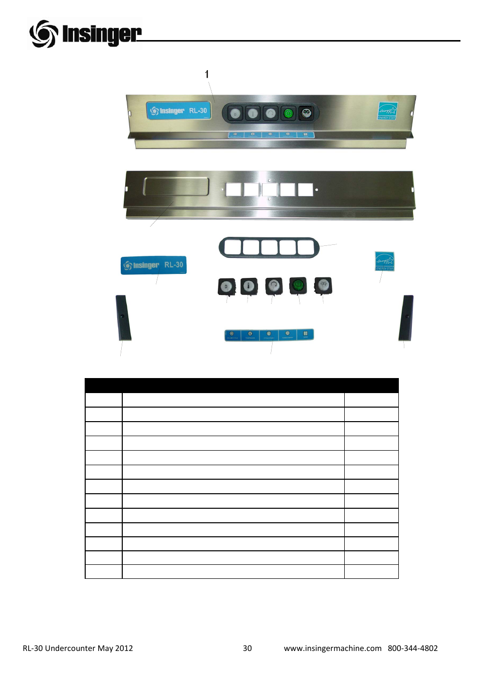 Insinger RL-30 User Manual | Page 31 / 39