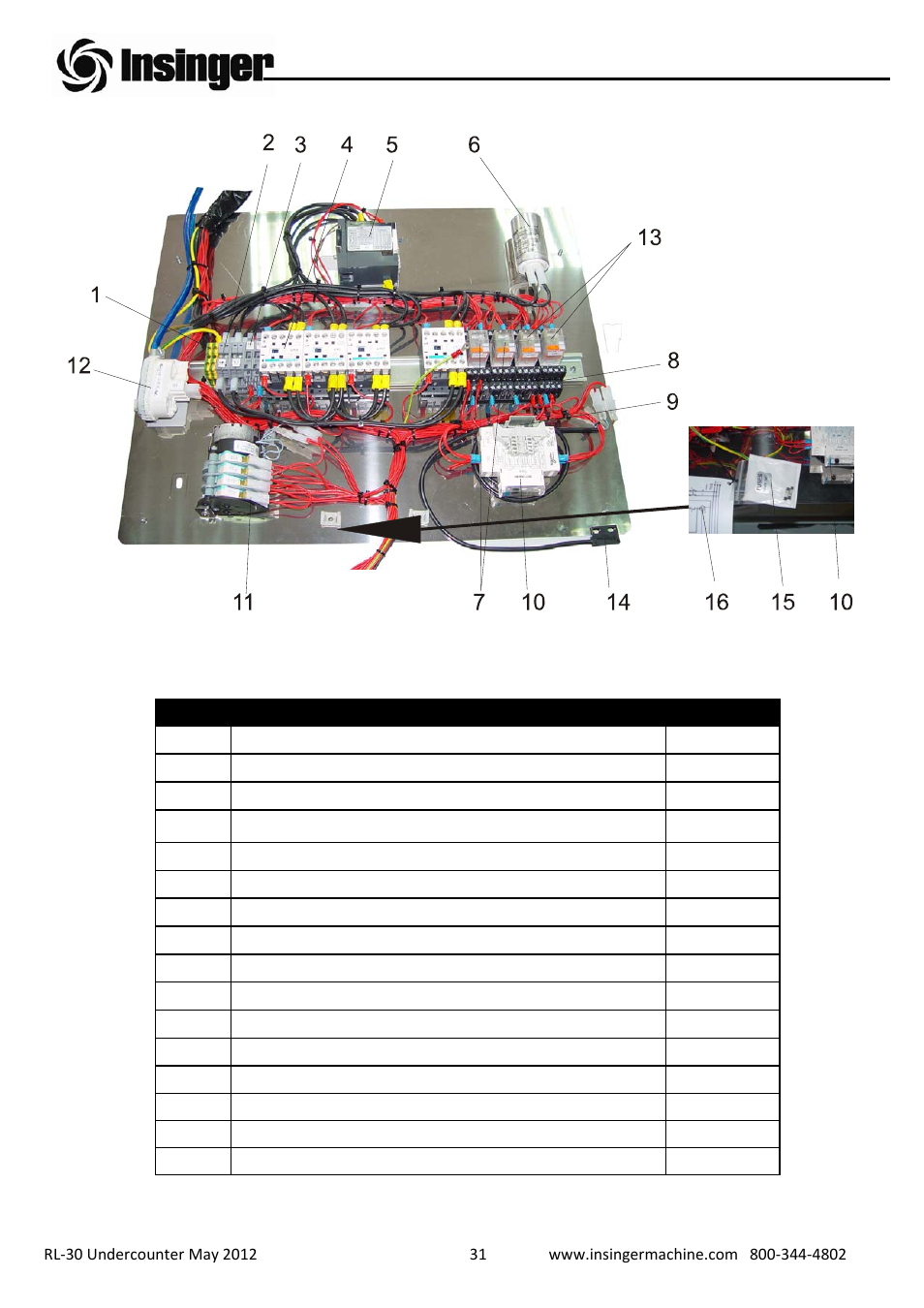 Insinger RL-30 User Manual | Page 32 / 39