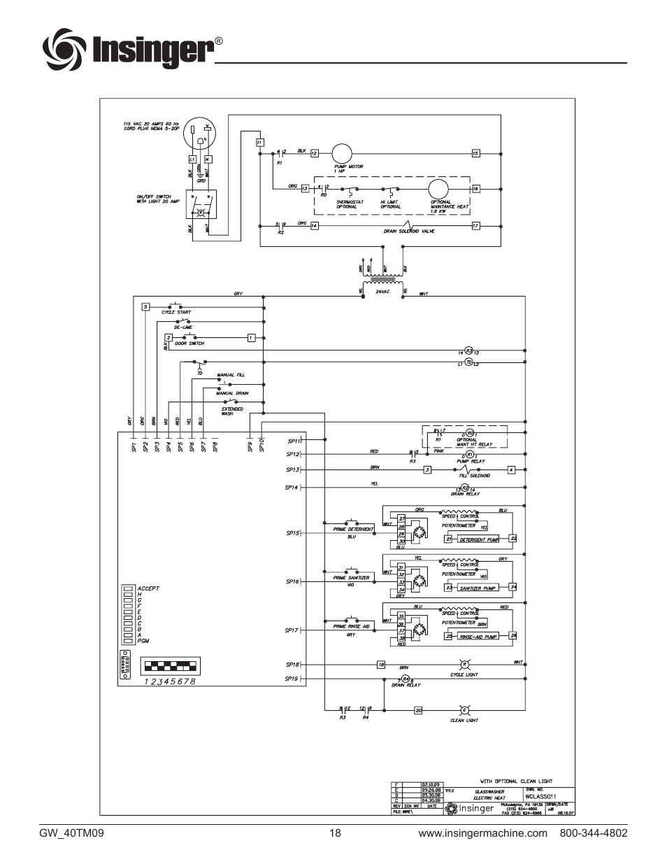 Insinger GW-40 User Manual | Page 20 / 38