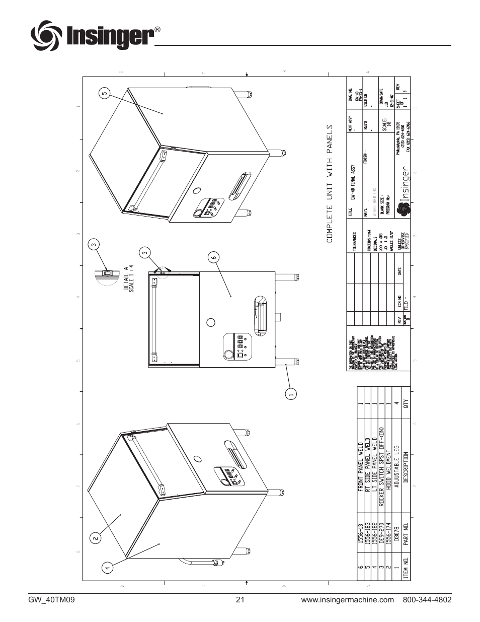 Insinger GW-40 User Manual | Page 23 / 38