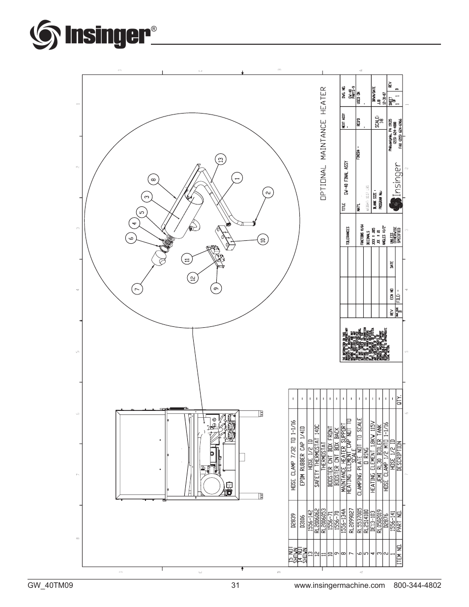 Insinger GW-40 User Manual | Page 33 / 38