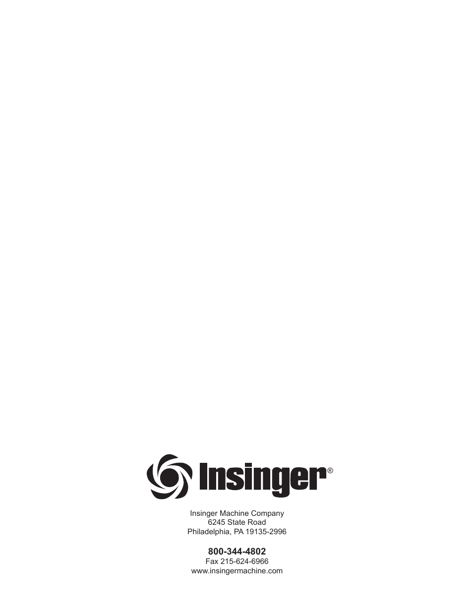 Insinger Commander 18-6 User Manual | Page 48 / 48