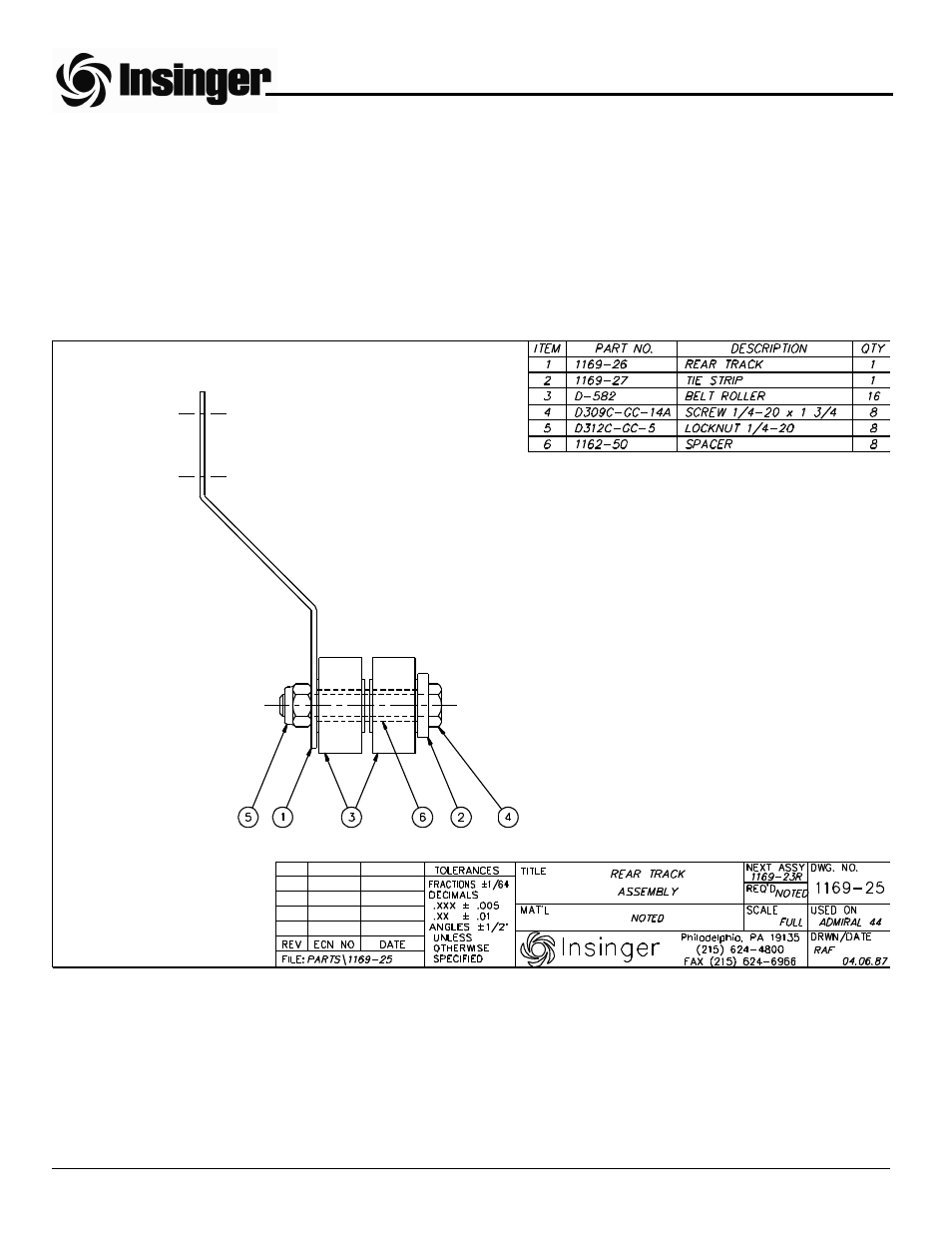Insinger Admiral 44-4 User Manual | Page 63 / 65