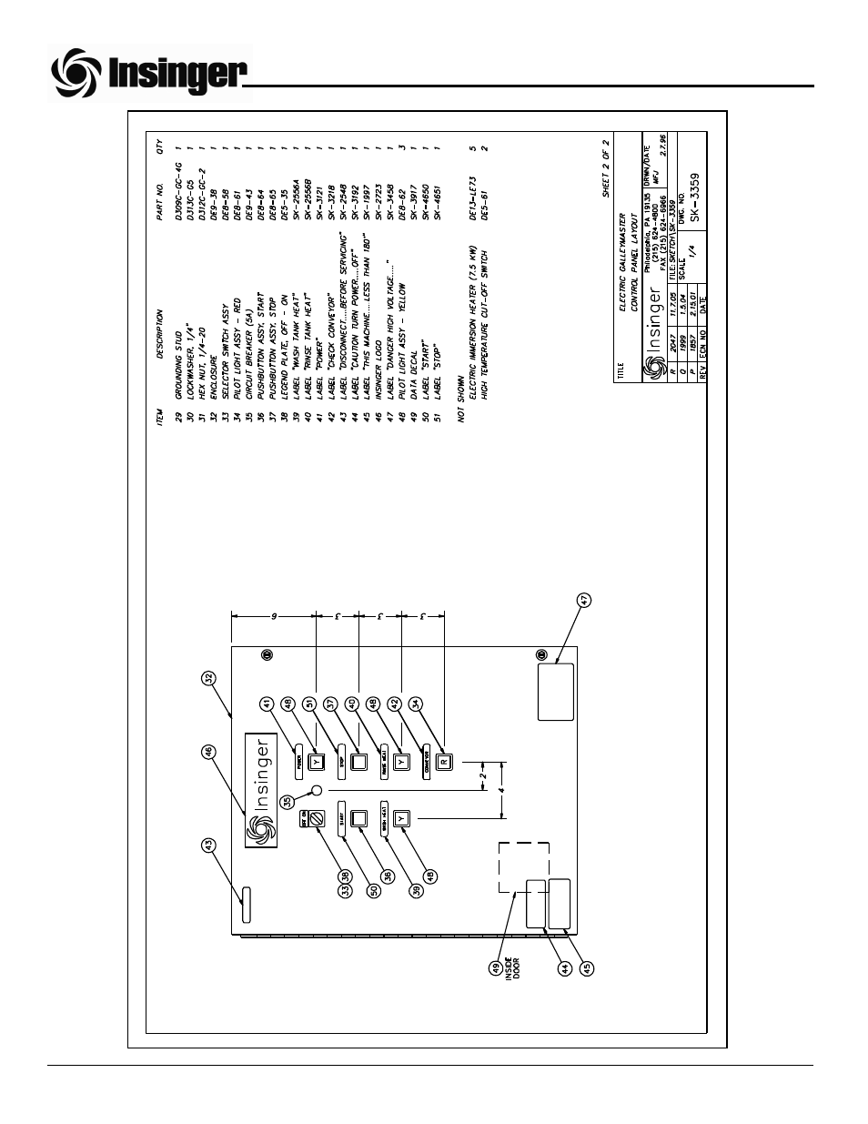 Insinger GalleyMaster Series User Manual | Page 48 / 81