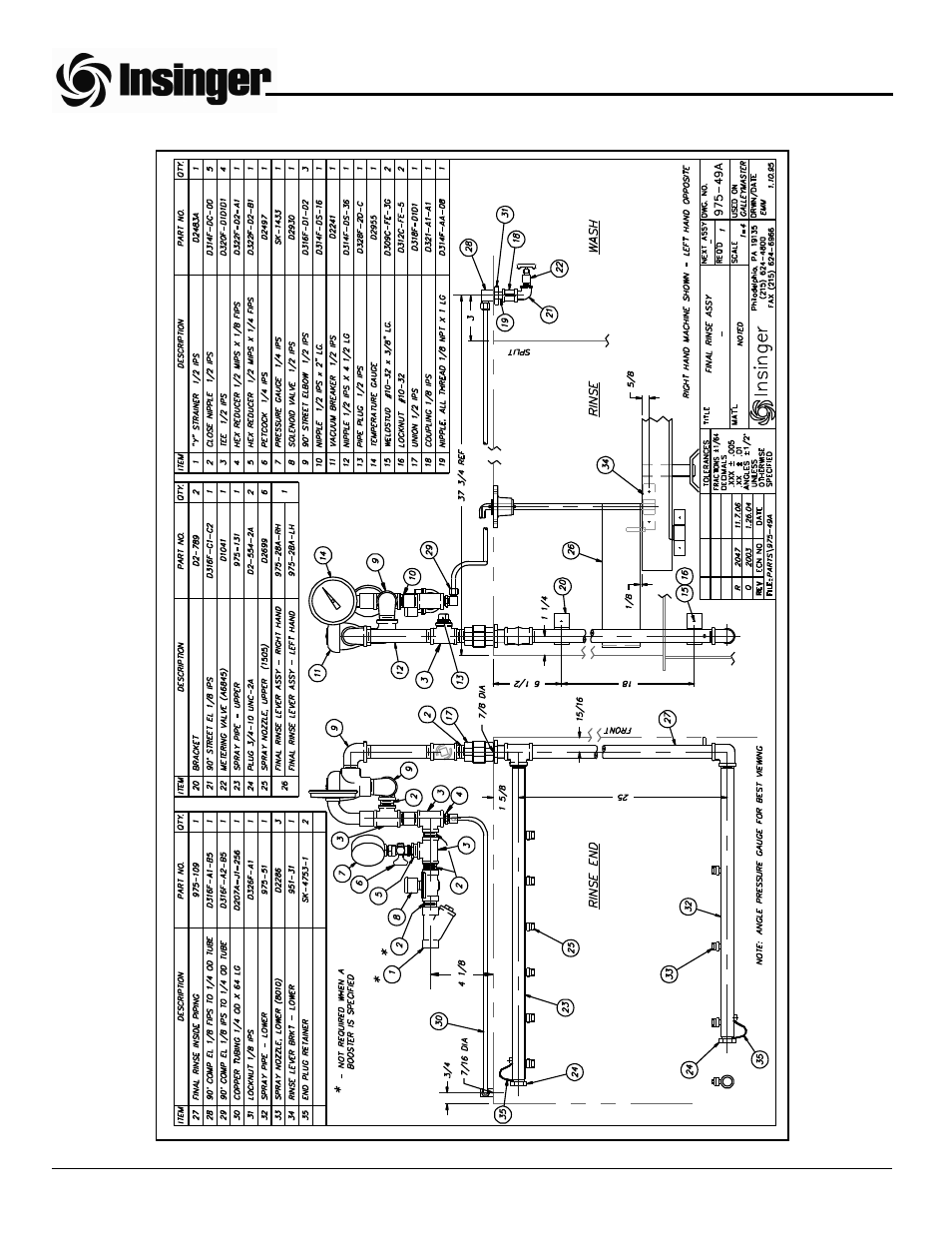 Insinger GalleyMaster Series User Manual | Page 50 / 81