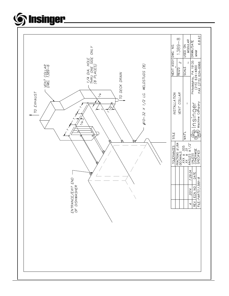 Insinger GalleyMaster Series User Manual | Page 62 / 81