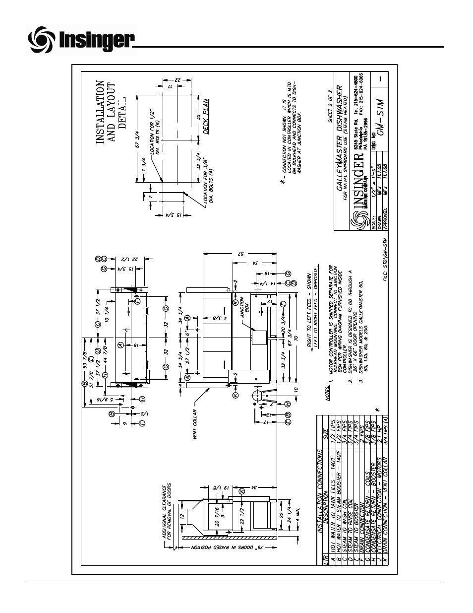 Insinger GalleyMaster Series User Manual | Page 67 / 81