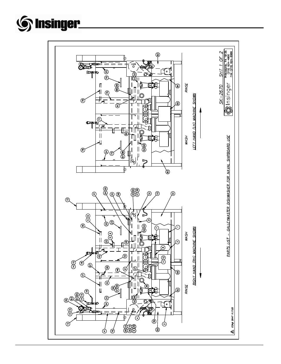 Insinger GalleyMaster Series User Manual | Page 73 / 81