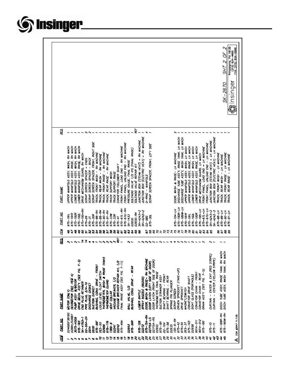 Insinger GalleyMaster Series User Manual | Page 74 / 81