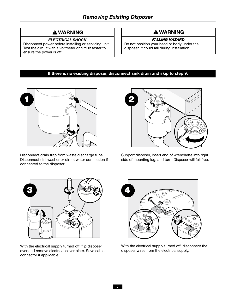 InSinkErator LC-50 User Manual | Page 5 / 13