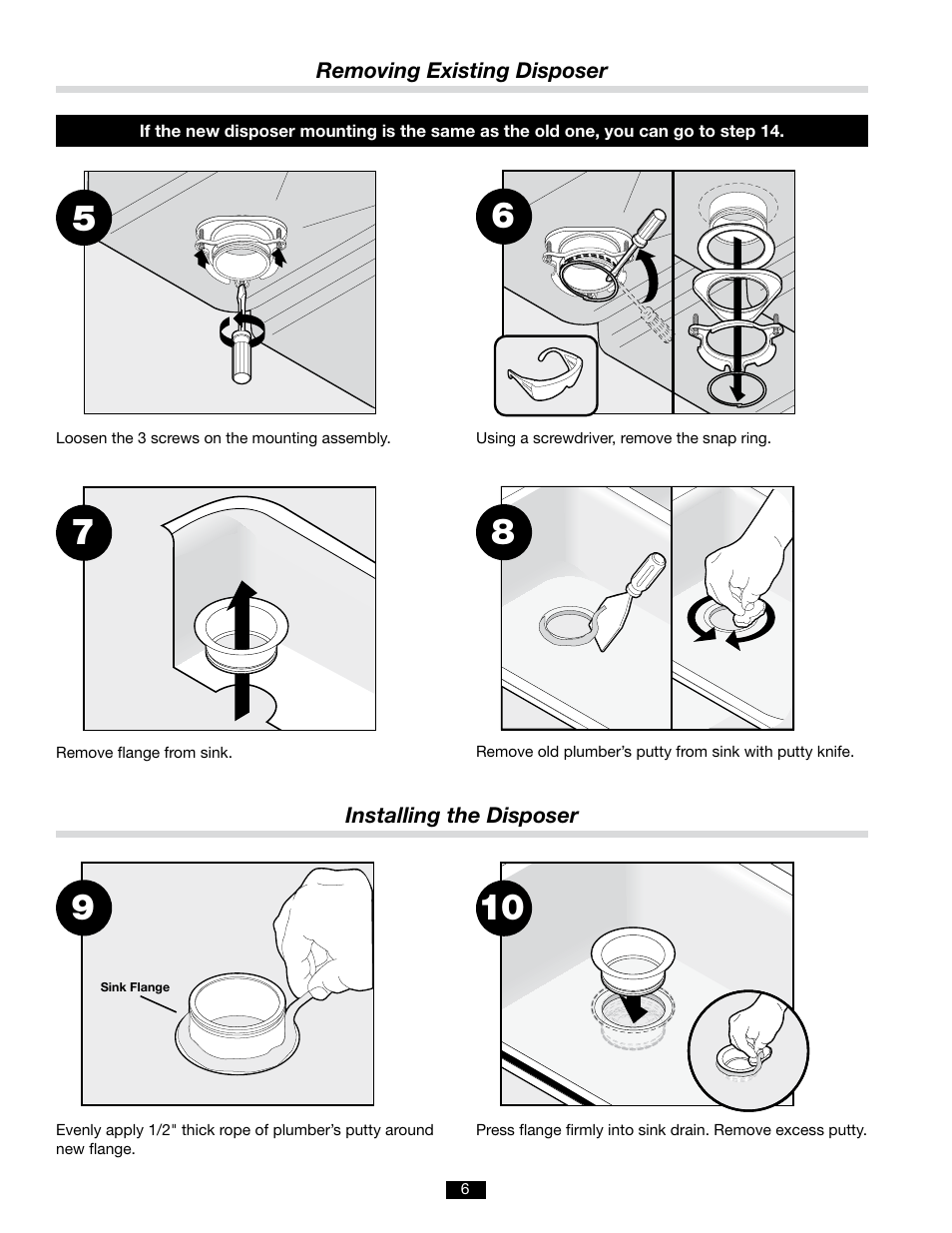 InSinkErator LC-50 User Manual | Page 6 / 13