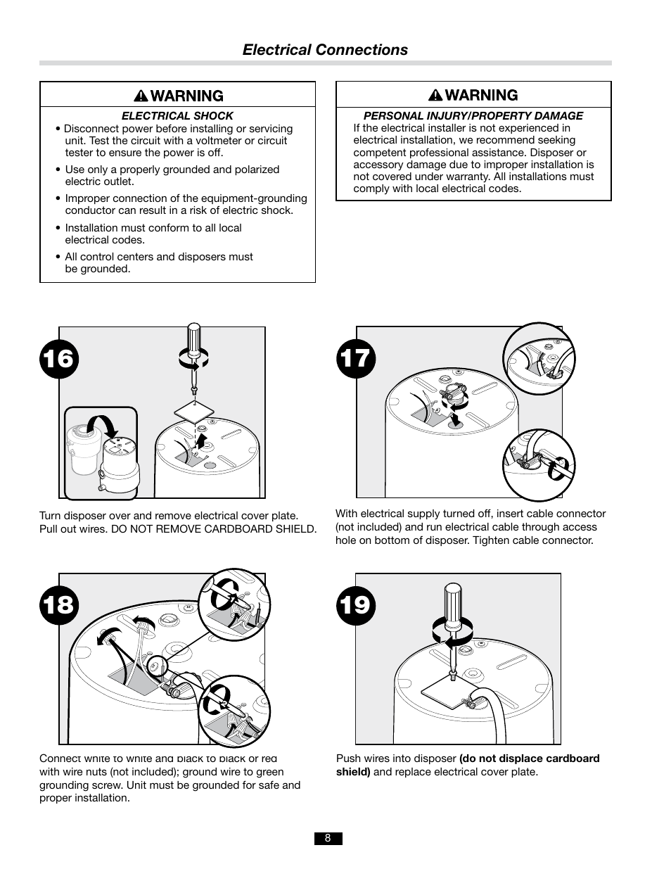 InSinkErator LC-50 User Manual | Page 8 / 13