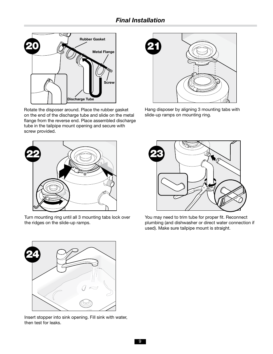 InSinkErator LC-50 User Manual | Page 9 / 13