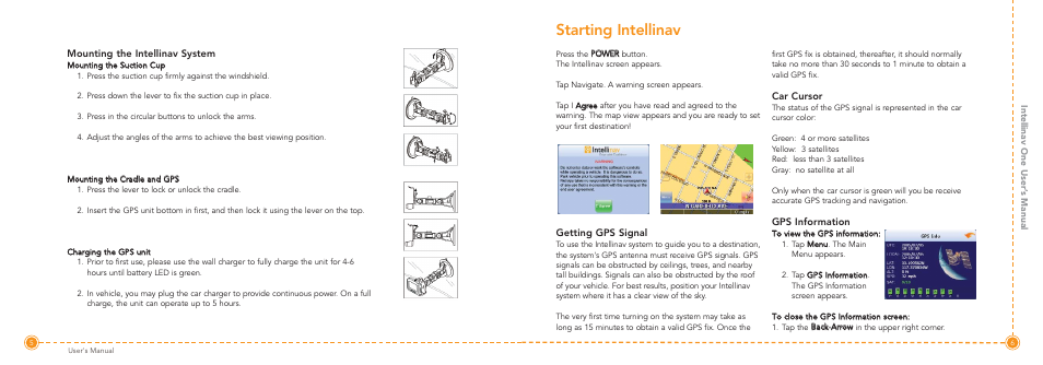 Starting intellinav | Intellinav 1 User Manual | Page 4 / 26