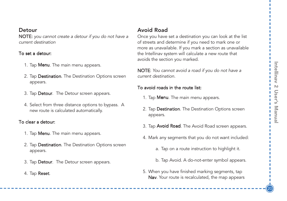 Intellinav 2 User Manual | Page 22 / 52