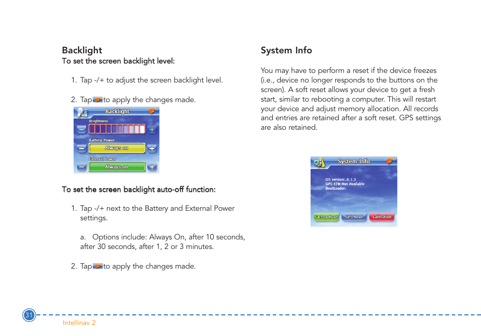 Intellinav 2 User Manual | Page 33 / 52