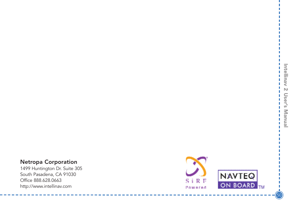 Intellinav 2 User Manual | Page 52 / 52