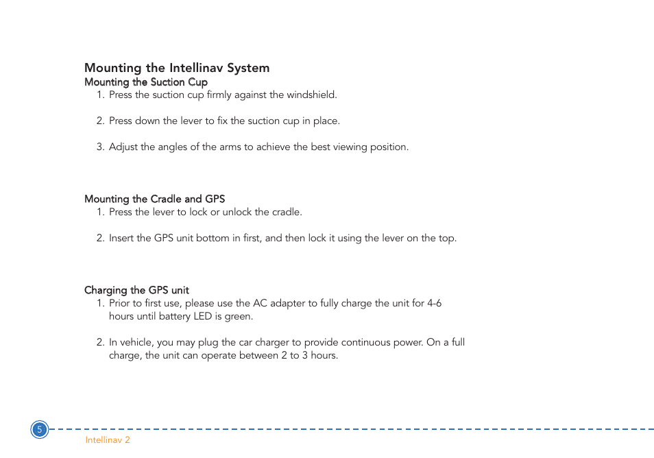 Intellinav 2 User Manual | Page 7 / 52