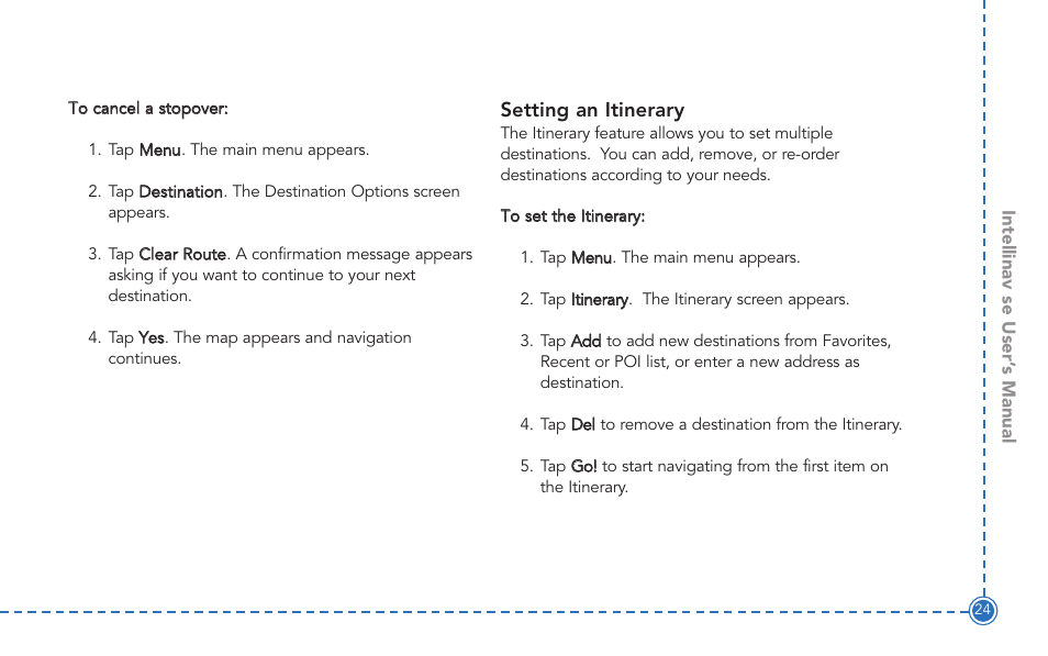 Intellinav SE User Manual | Page 26 / 60
