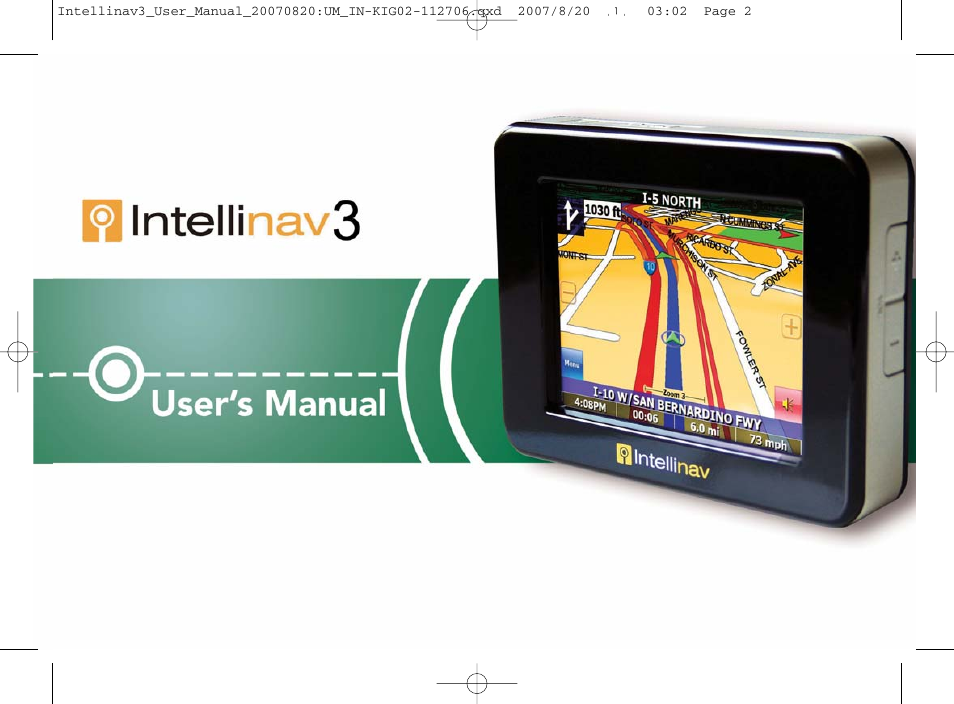 Intellinav 3 User Manual | 60 pages