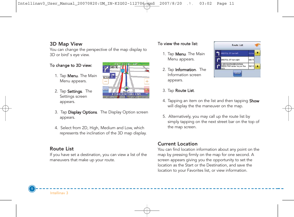 Intellinav 3 User Manual | Page 10 / 60