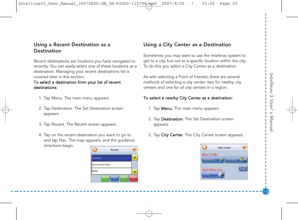 Intellinav 3 User Manual | Page 19 / 60