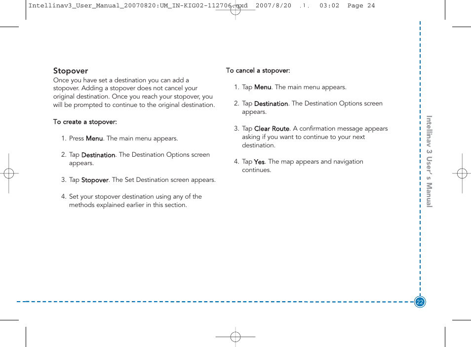 Intellinav 3 User Manual | Page 23 / 60