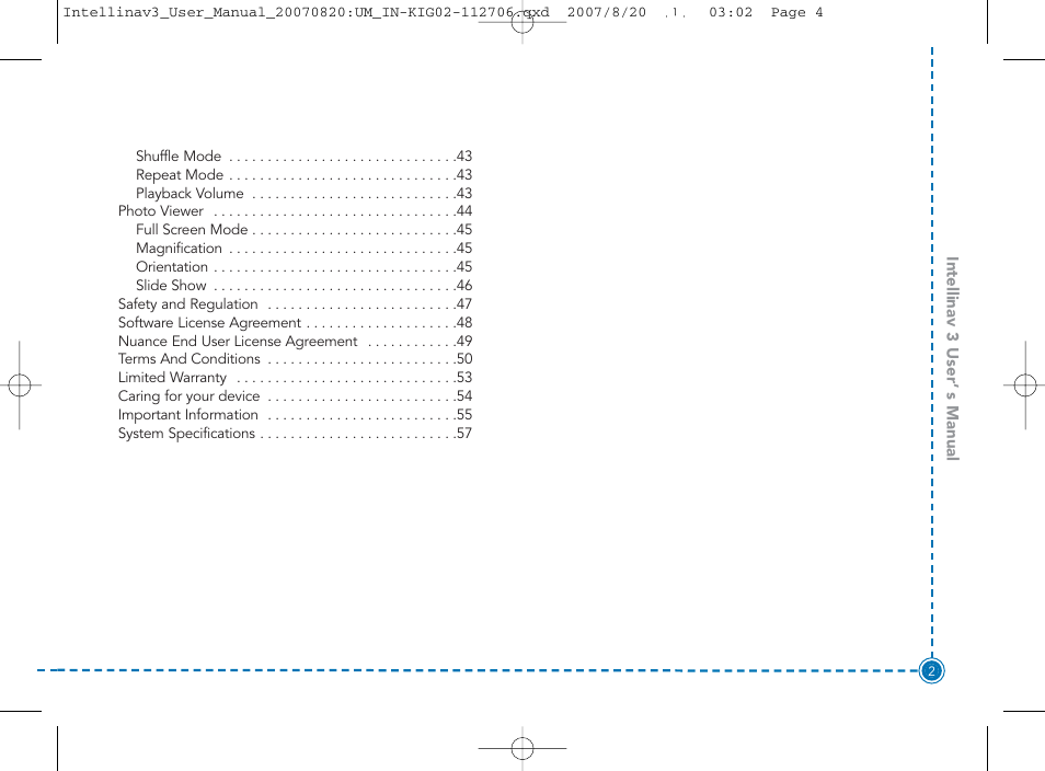 Intellinav 3 User Manual | Page 3 / 60