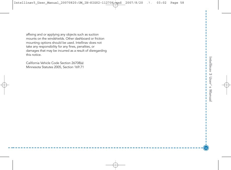 Intellinav 3 User Manual | Page 57 / 60