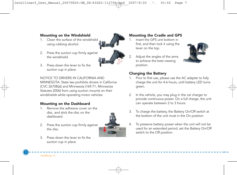 Intellinav 3 User Manual | Page 6 / 60