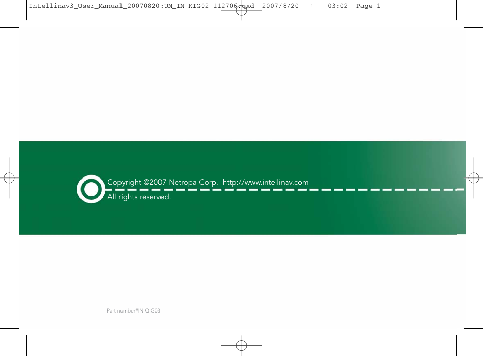 Intellinav 3 User Manual | Page 60 / 60