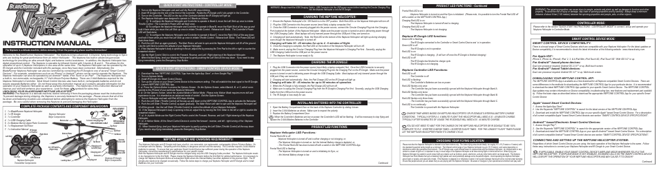 Interactive Toy Concepts Neptune User Manual | 2 pages