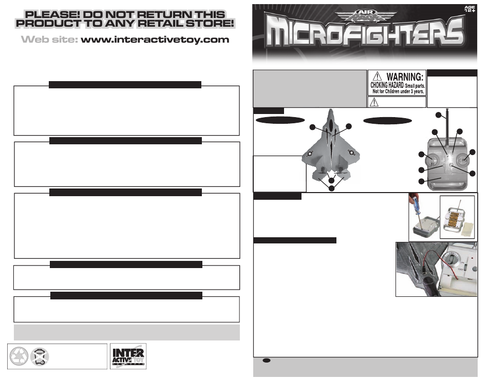 Interactive Toy Concepts Red Storm User Manual | 2 pages