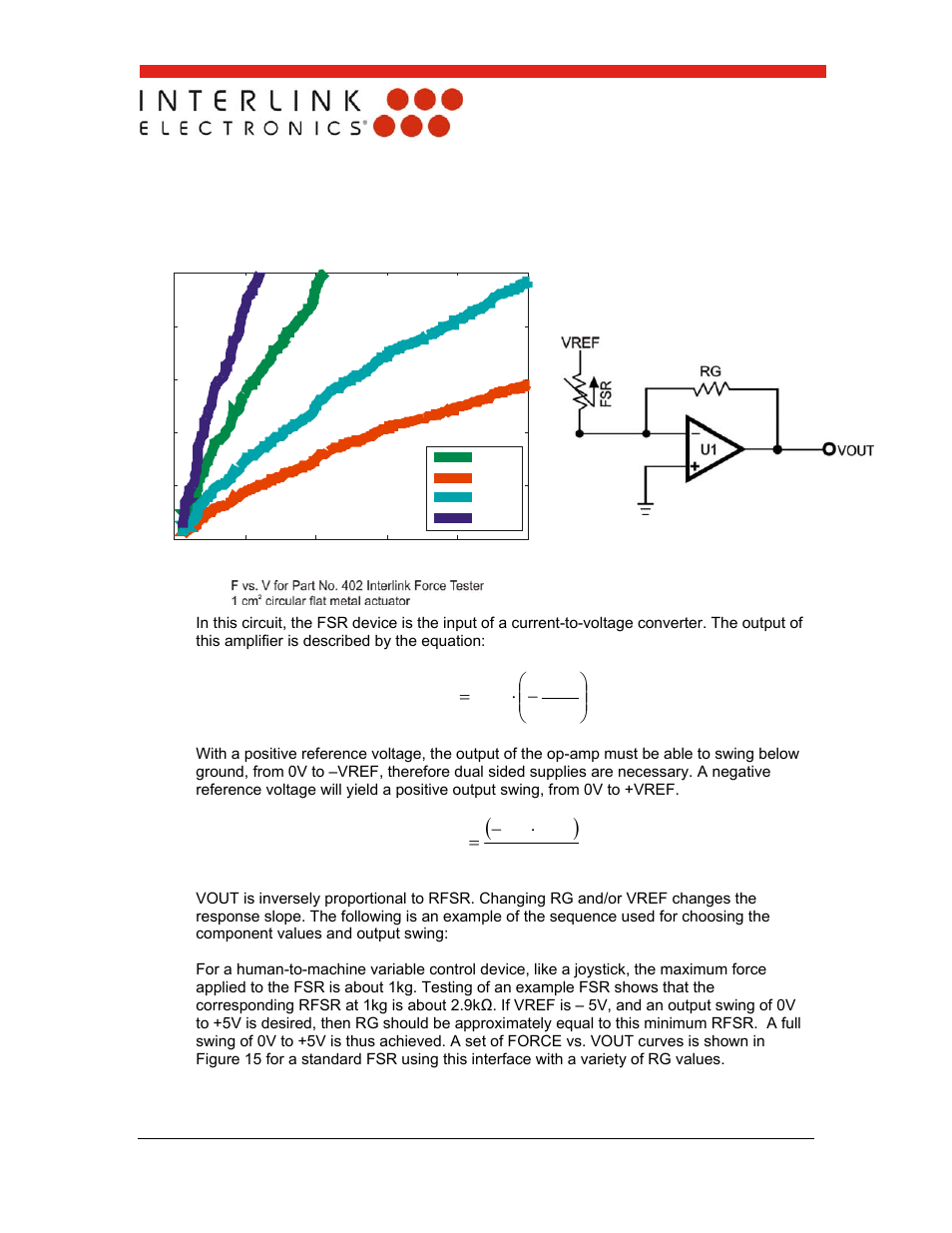 Interlink Electronics FSR 400 Series User Manual | Page 27 / 37