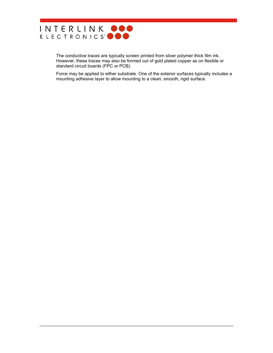 Interlink Electronics FSR 400 Series User Manual | Page 5 / 37