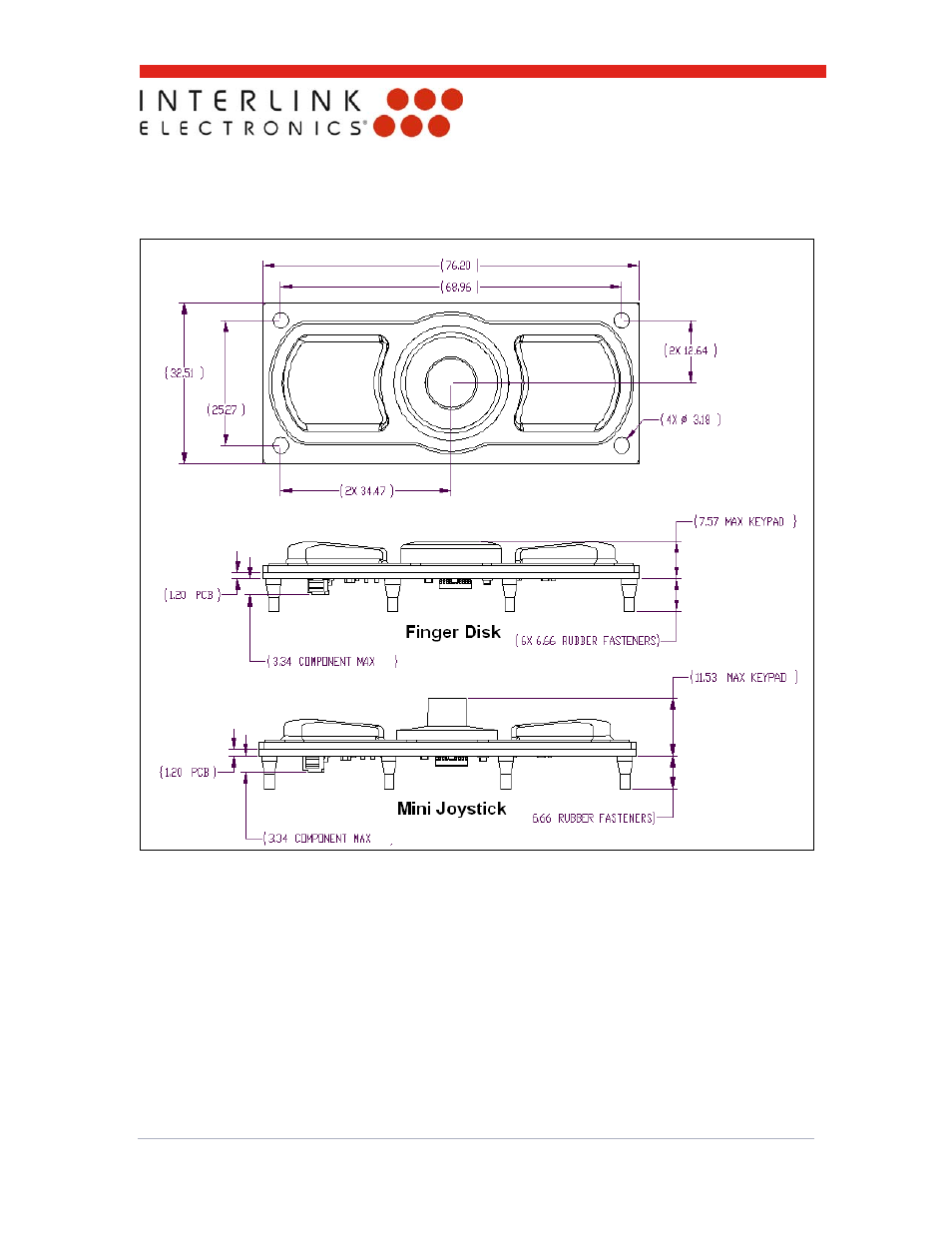 0 drawings and dimensions | Interlink Electronics MicroModule PS2 User Manual | Page 15 / 18