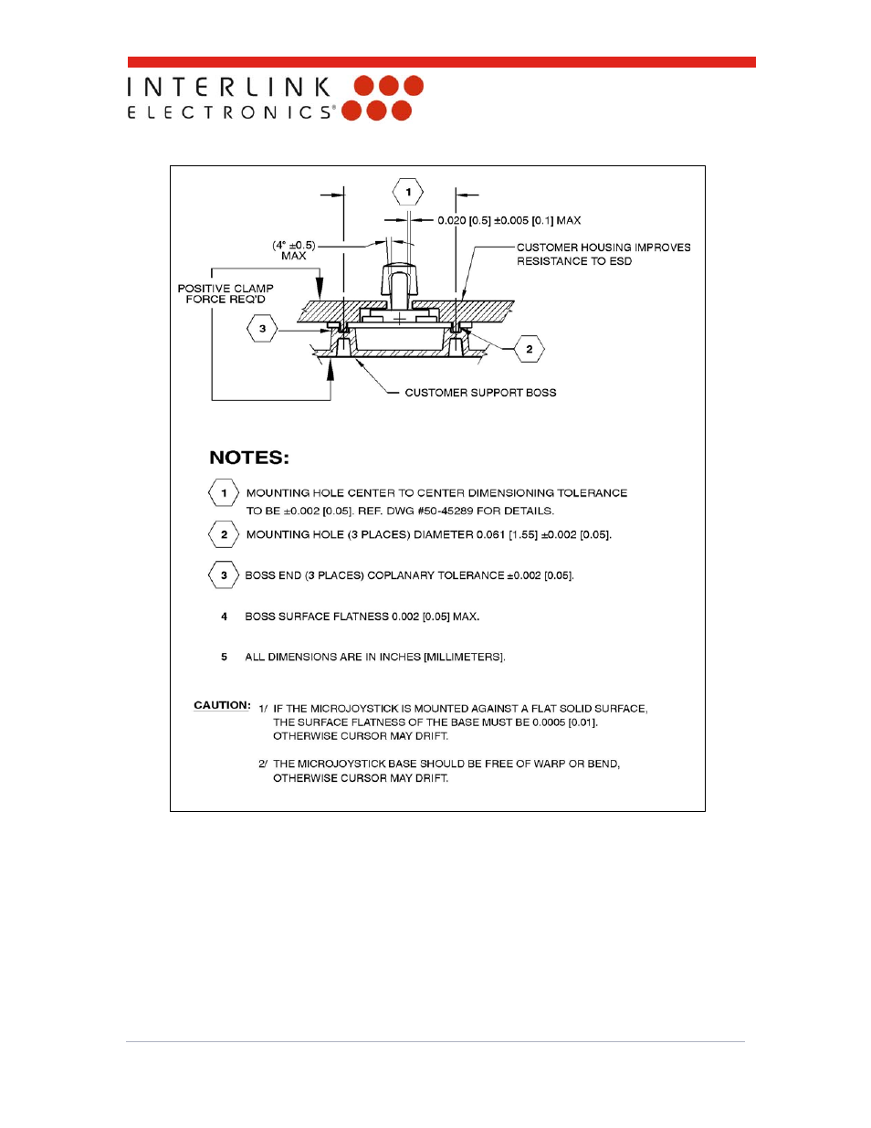 Interlink Electronics Micro Joystick User Manual | Page 10 / 30